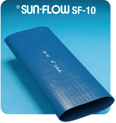 1-1/2 (1.5) x 300' Lay Flat Discharge Hose - Sun-Flow PVC SF10